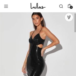 Brand new Lulu's cut out maxi dress